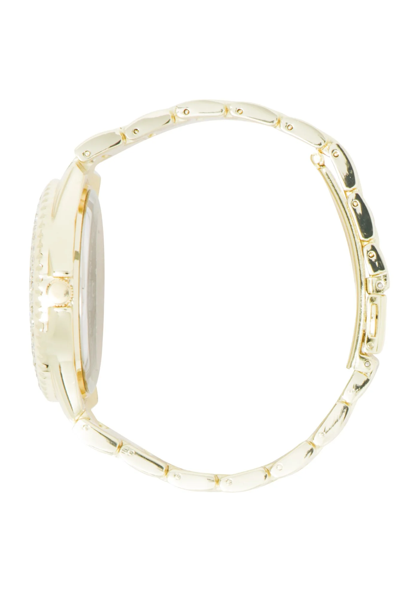 Two Tone Rhinestone Pave Watch - Image 2