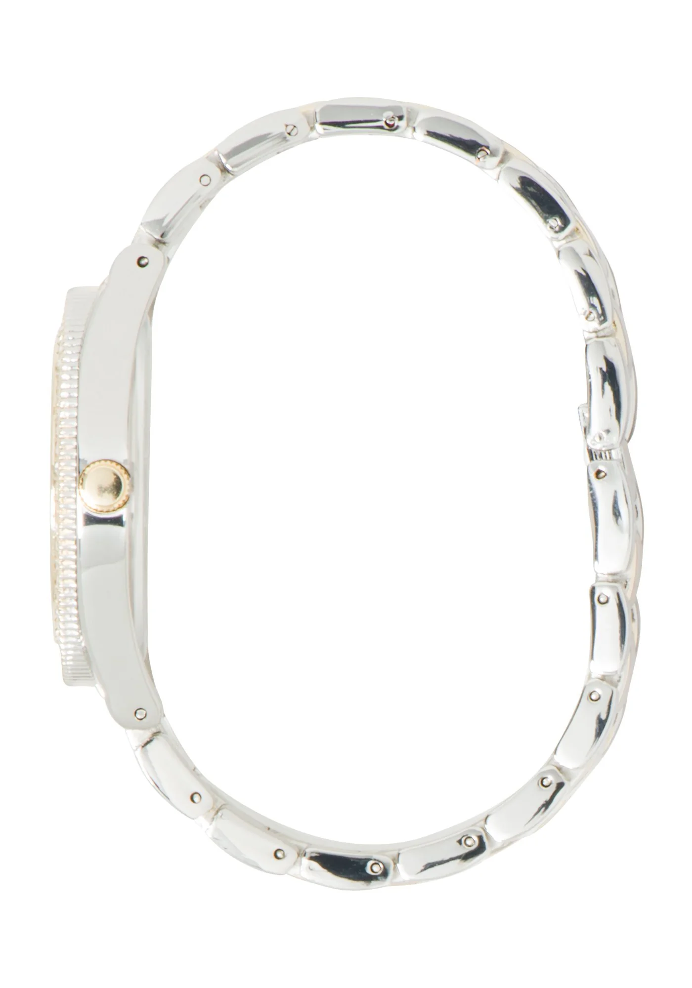 Two Tone Rhinestone Pave Watch - Image 2