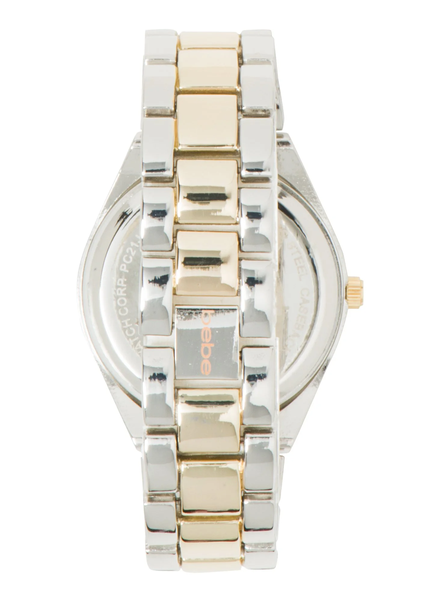 Two Tone Rhinestone Pave Watch - Image 3