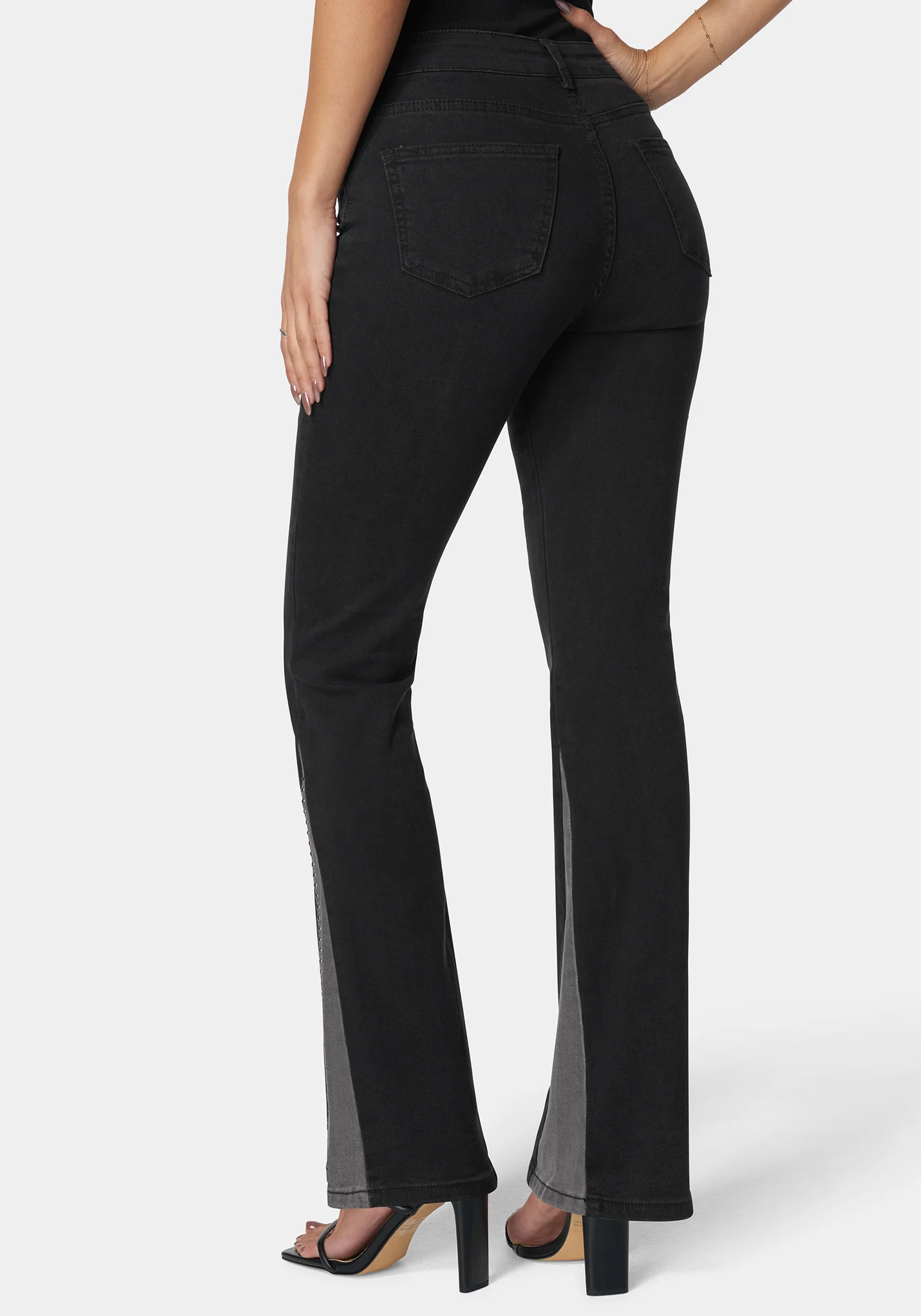 V Flare Jean With Rhinestones - Image 4