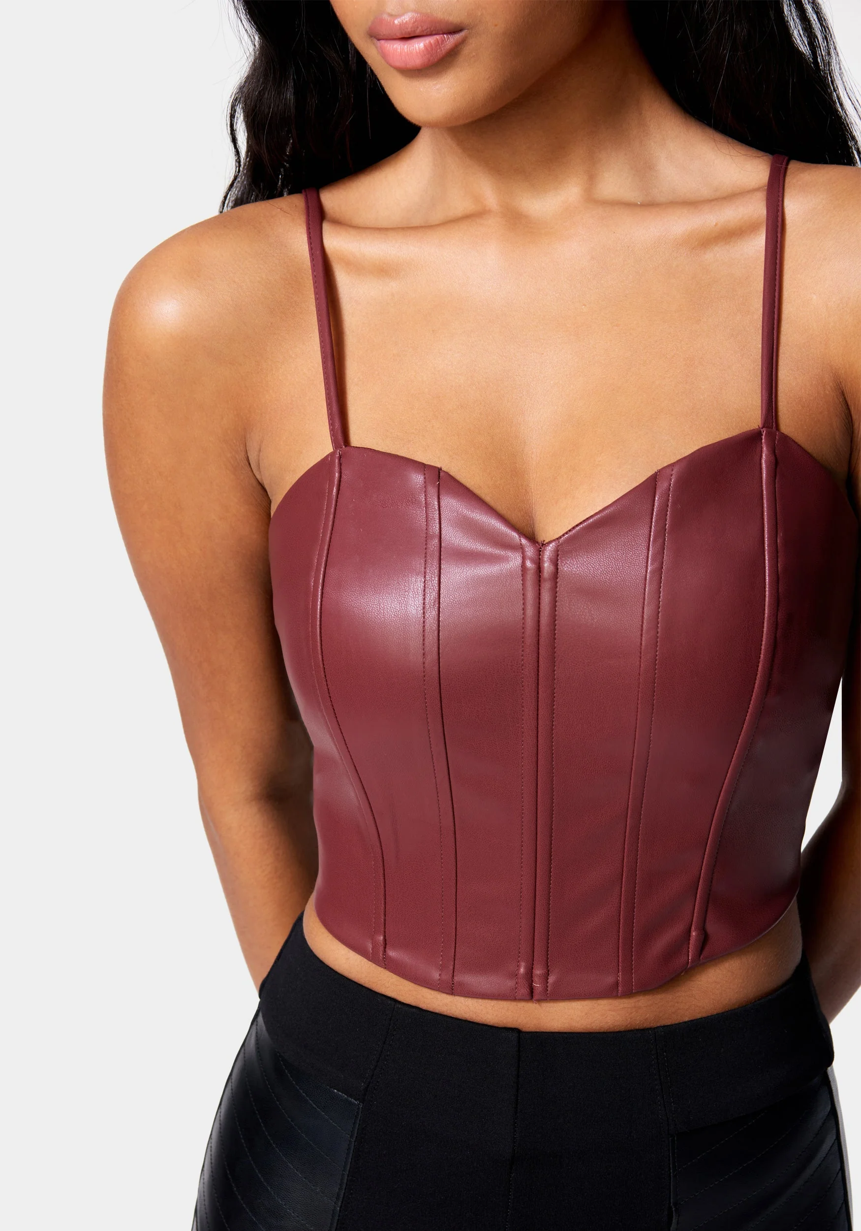 Vegan Leather Bustier - Image 4