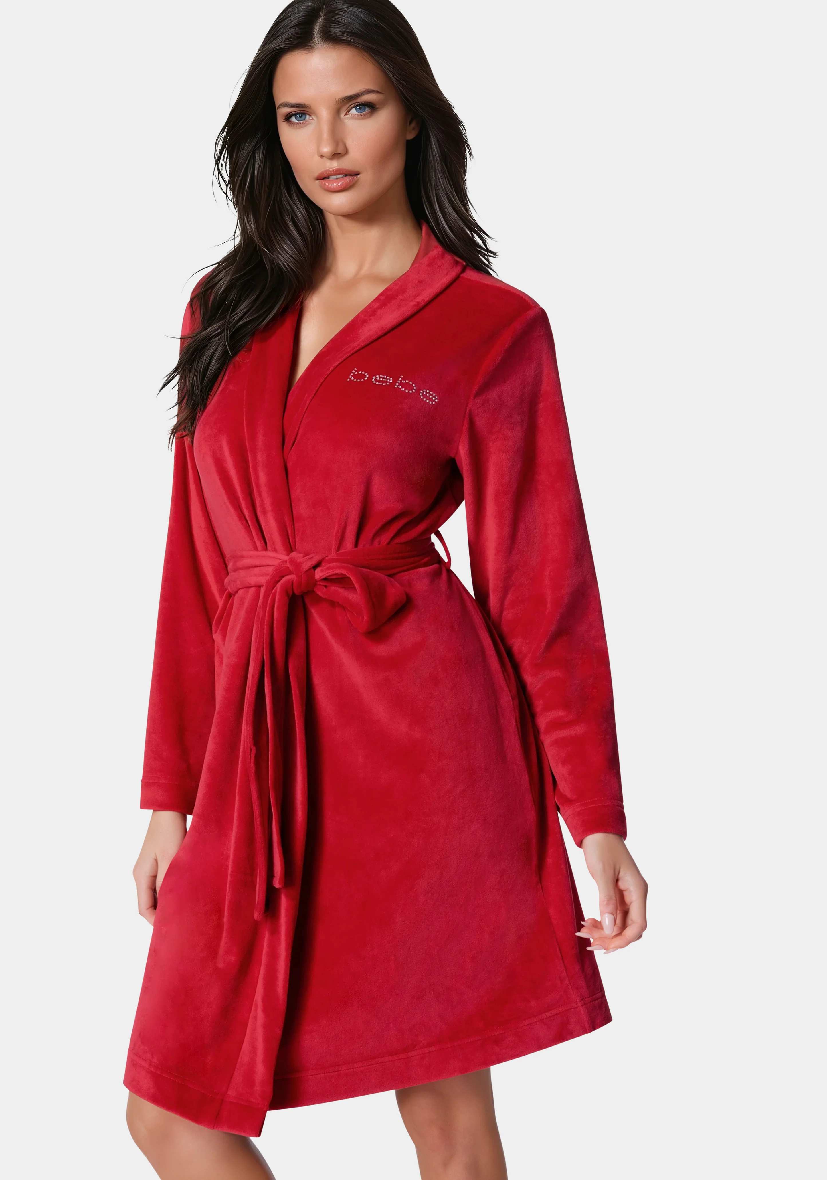Velour with Rhinestones Robe - Image 2
