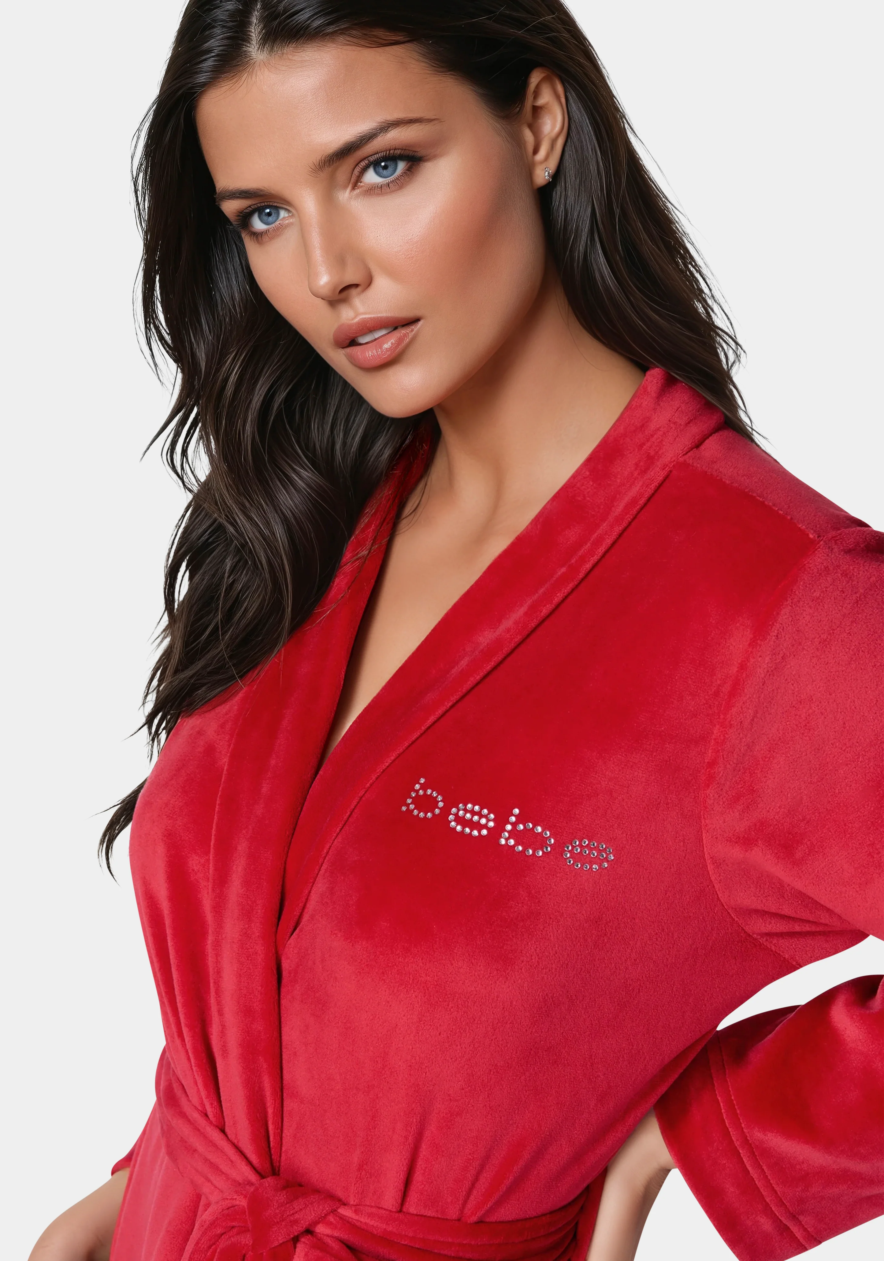 Velour with Rhinestones Robe - Image 4