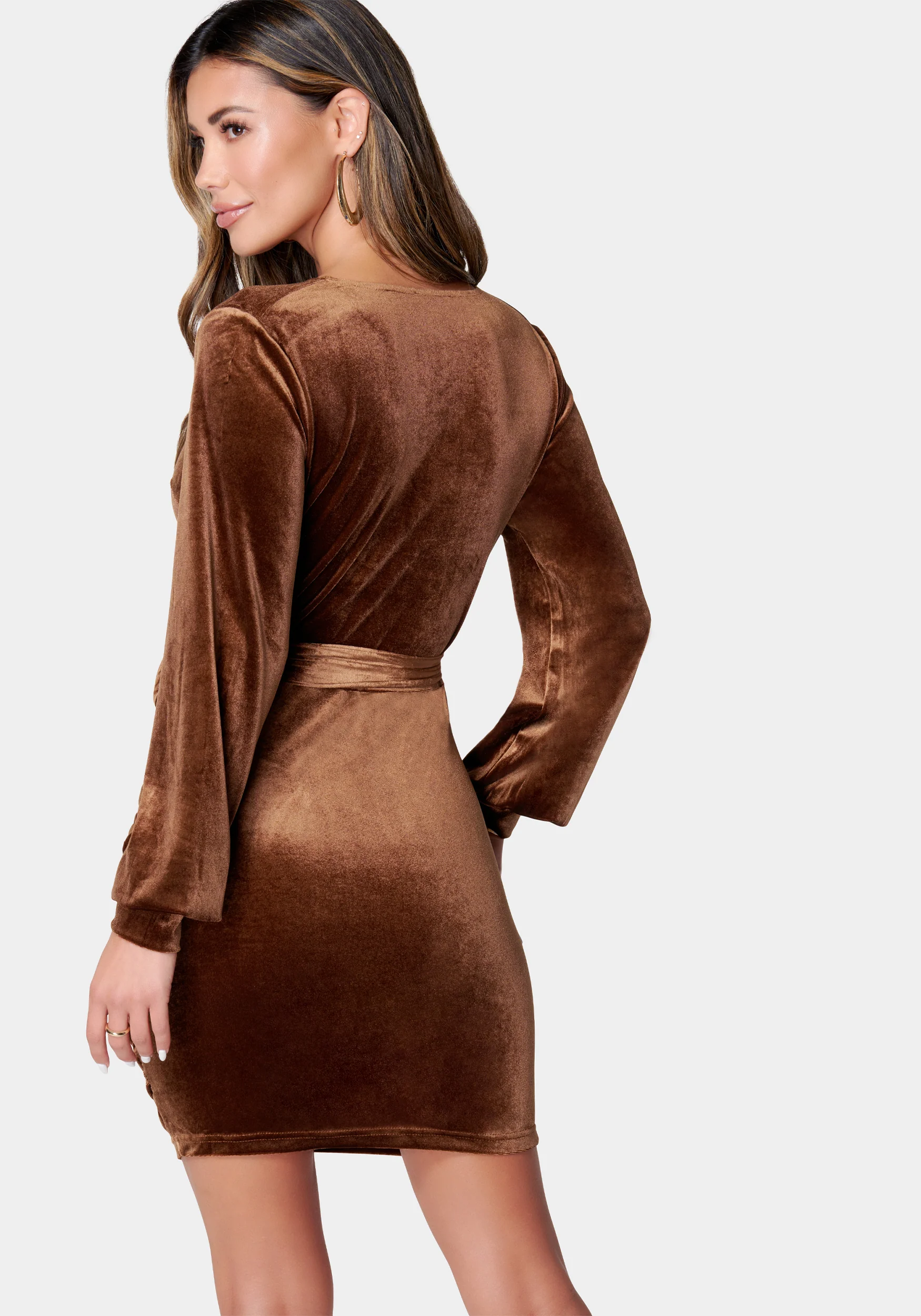 Velvet Utility Mini Dress - Image 3