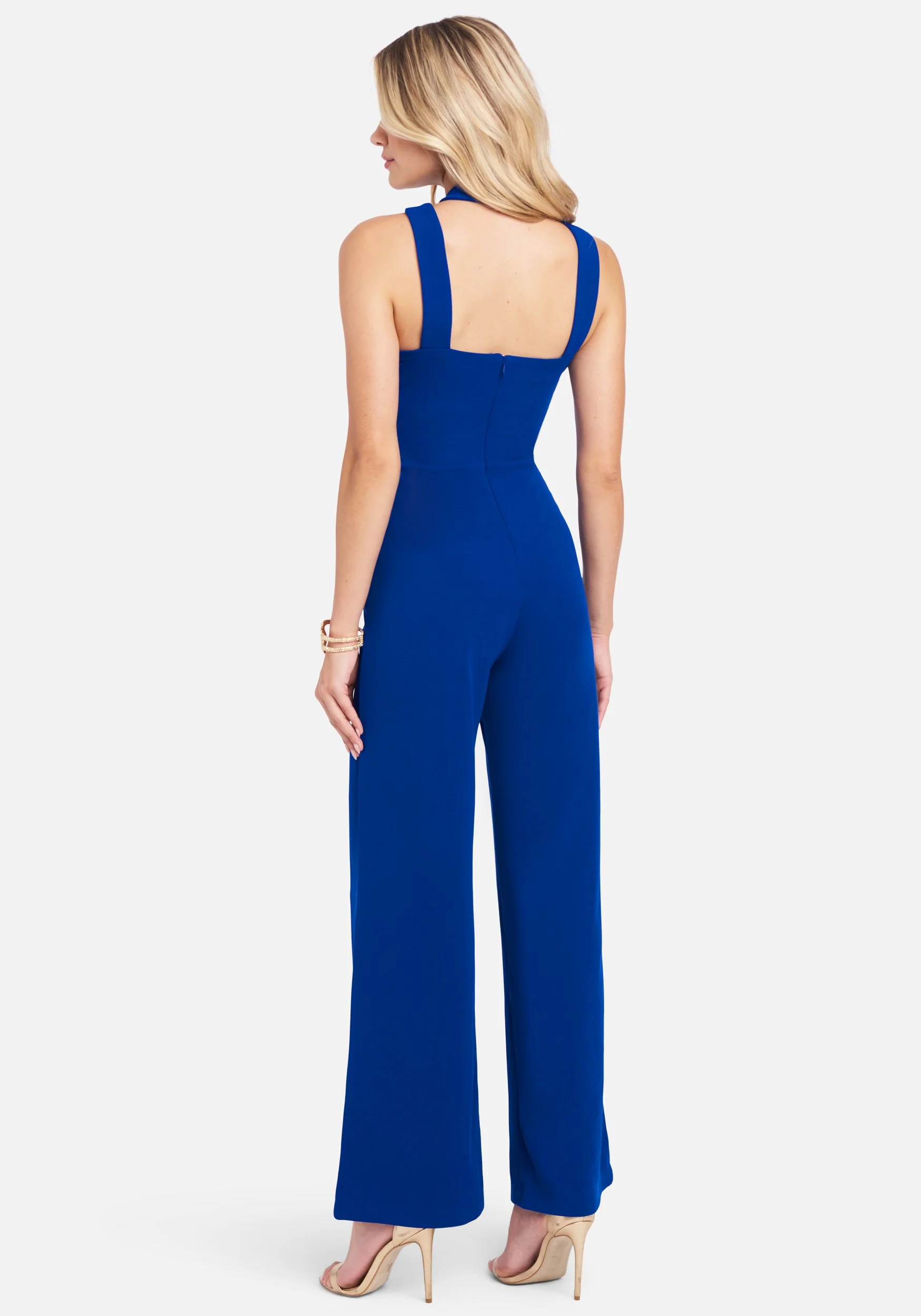 Wide Leg Halter Jumpsuit - Image 2