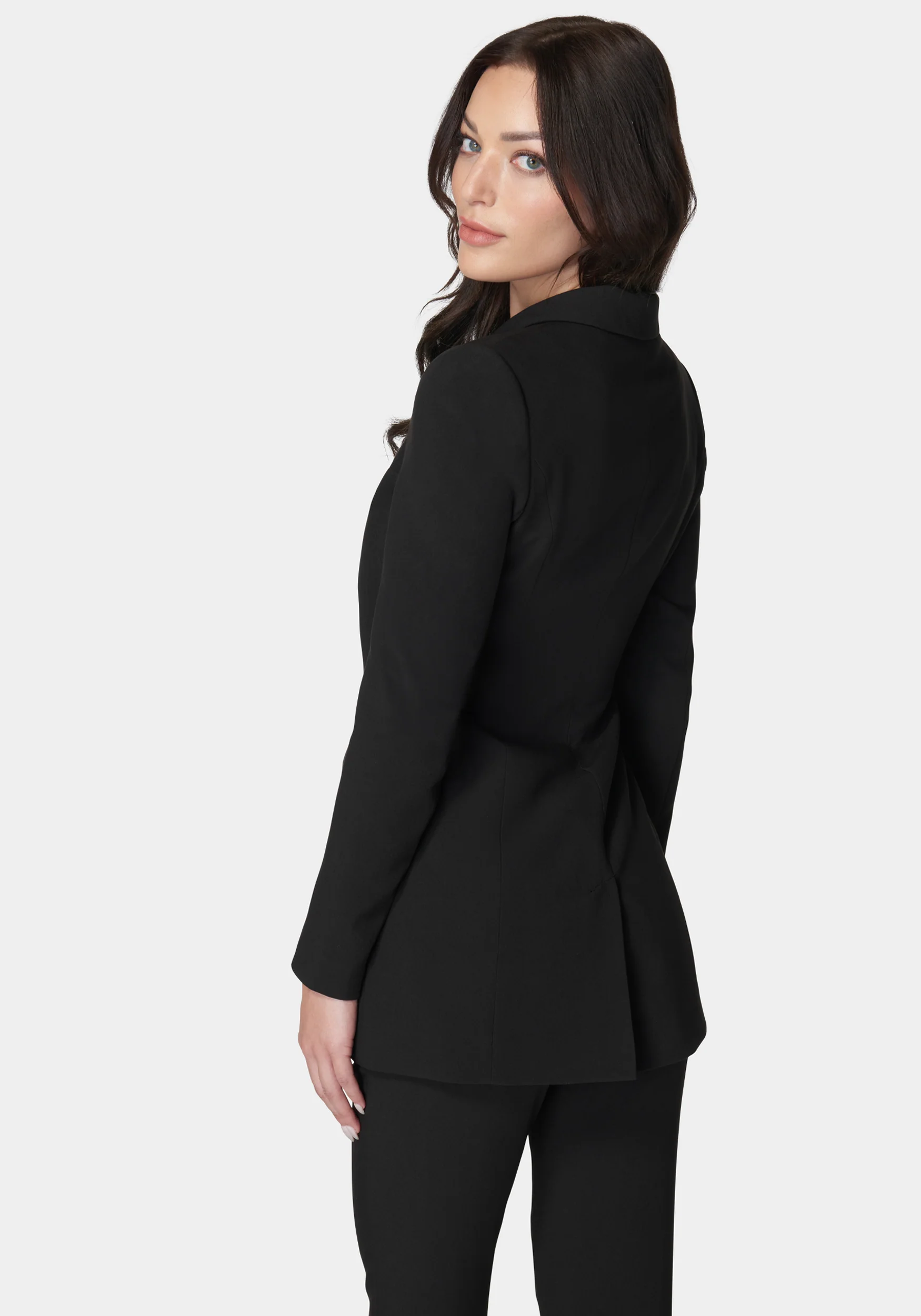 Woven Twill Cut Out Tailored Jacket - Image 3