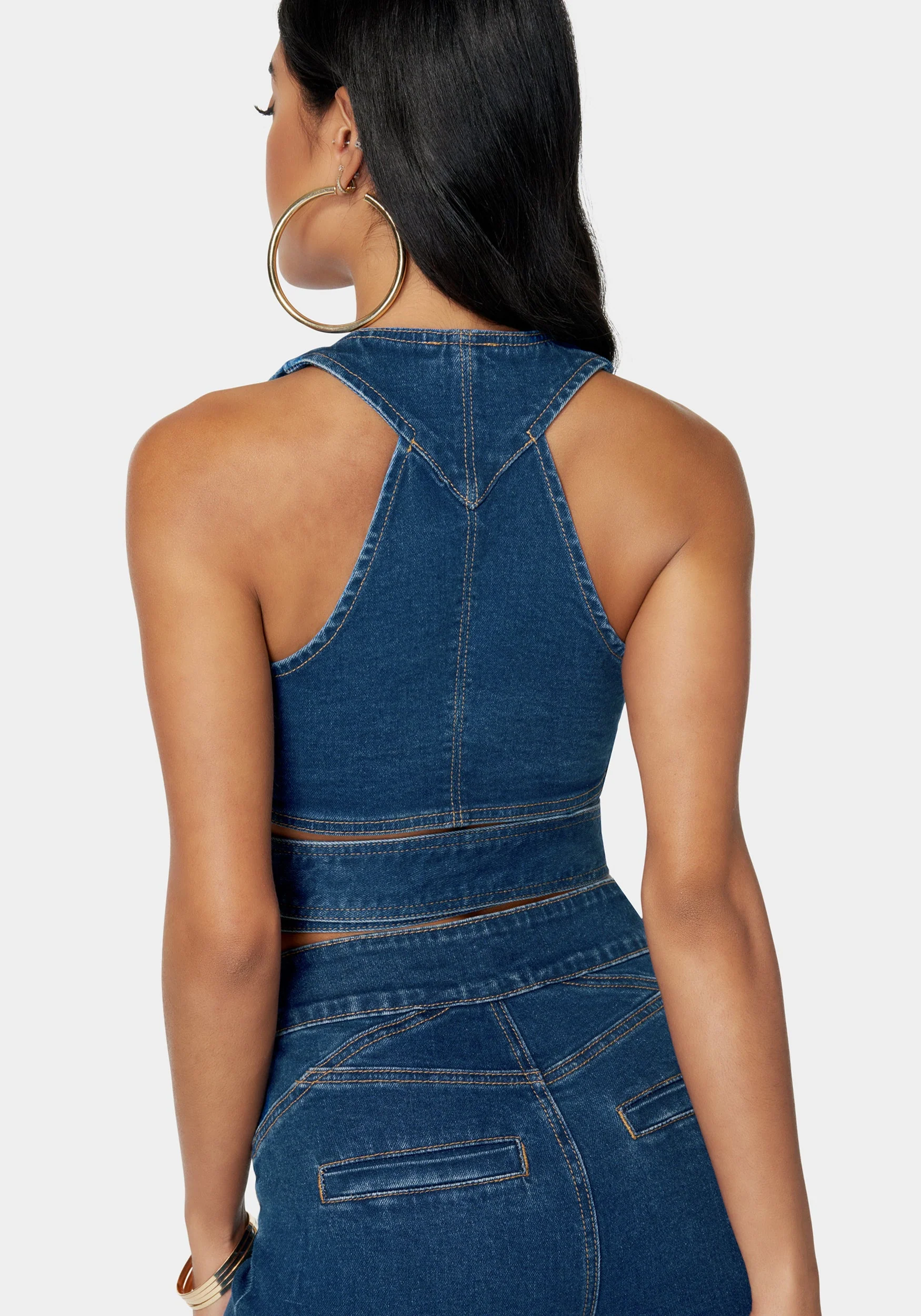Wrap Denim Top - Image 3